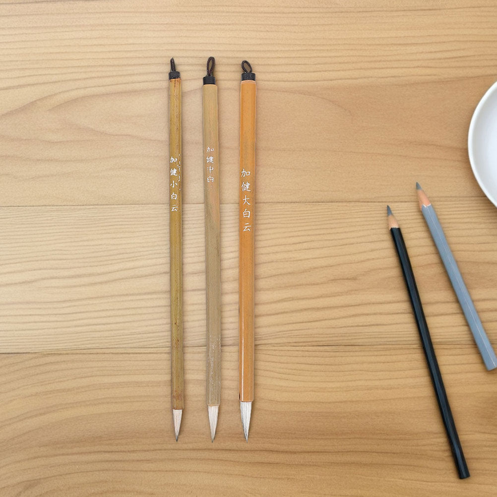 Watercolor Brush Pen - 9本組竹製書道筆ペンセット、中国・日本書道初心者、学生向け、水墨画、水彩画、製図用