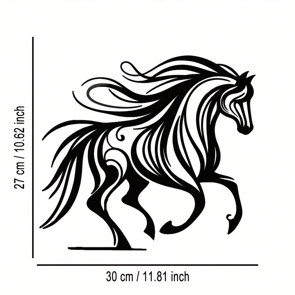 Art Craft Logo - ブランド競馬メタルウォールアート抽象的な中空飾り板取り外し可能再利用可能な農場家の装飾モダンクラフトロゴ新築祝いギフト