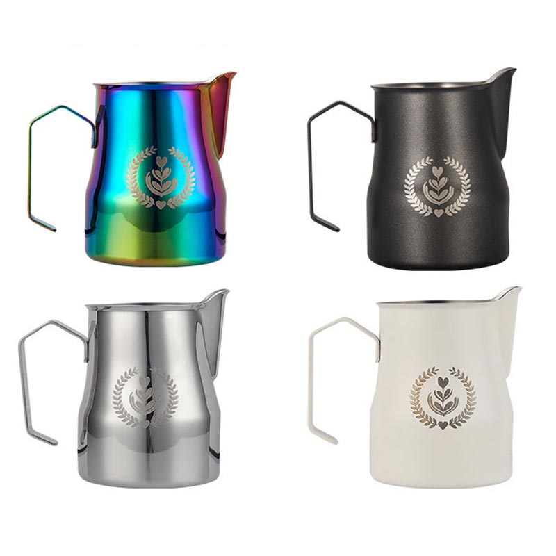 304ステンレス鋼のコーヒーピッチャー,ミルク泡立て器,クリ - Art Craft Logo のレビューと価格