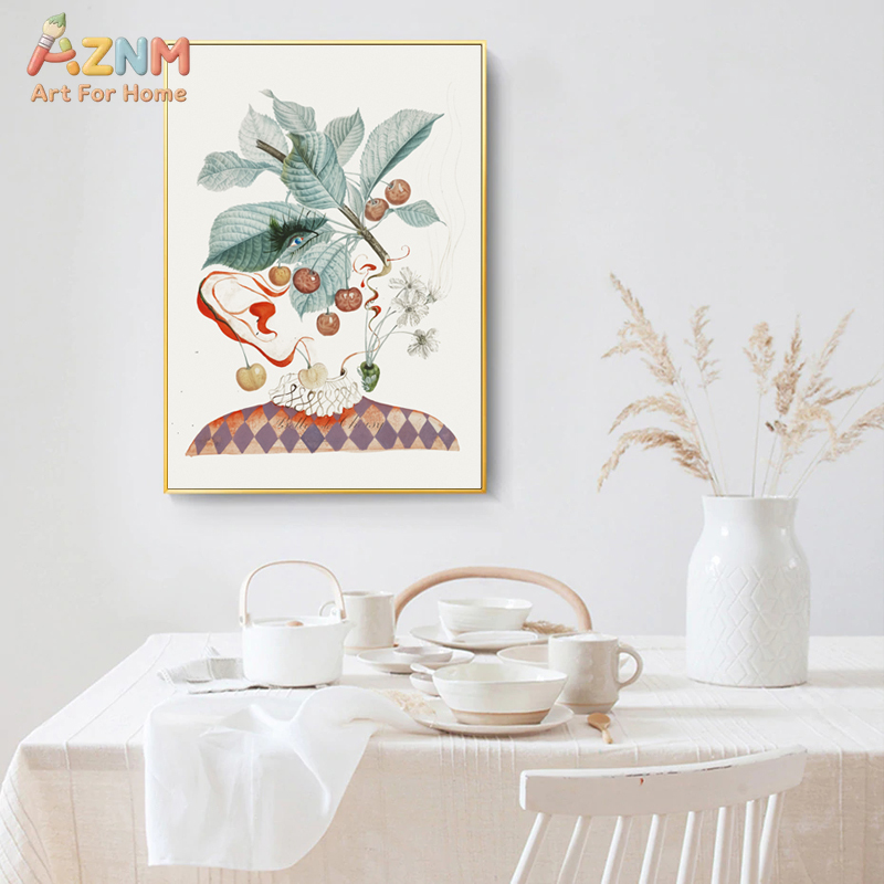 AZNM シュールな植物フルーツフィギュアキャンバスウォール - Art Craft Toys のレビューと価格