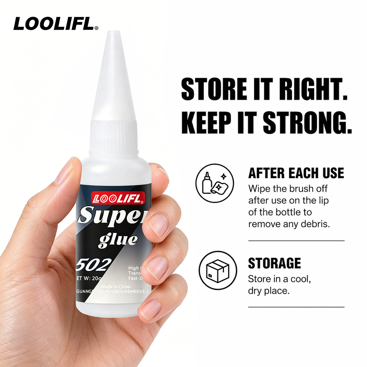 Loolifl-502-20Ml インスタント透明シアノアク - Art Craft Store のレビューと価格