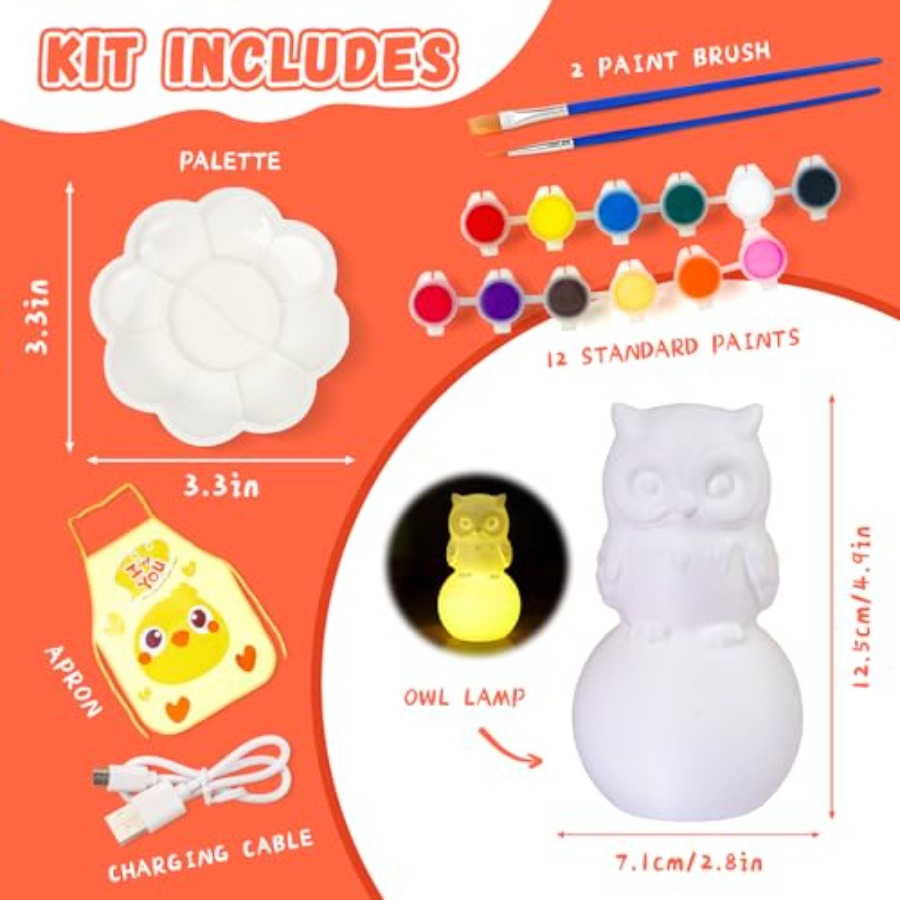 ペイントユアヨウンランプキット、8～12歳向けアート＆クラフ - Art Craft Toys のレビューと価格