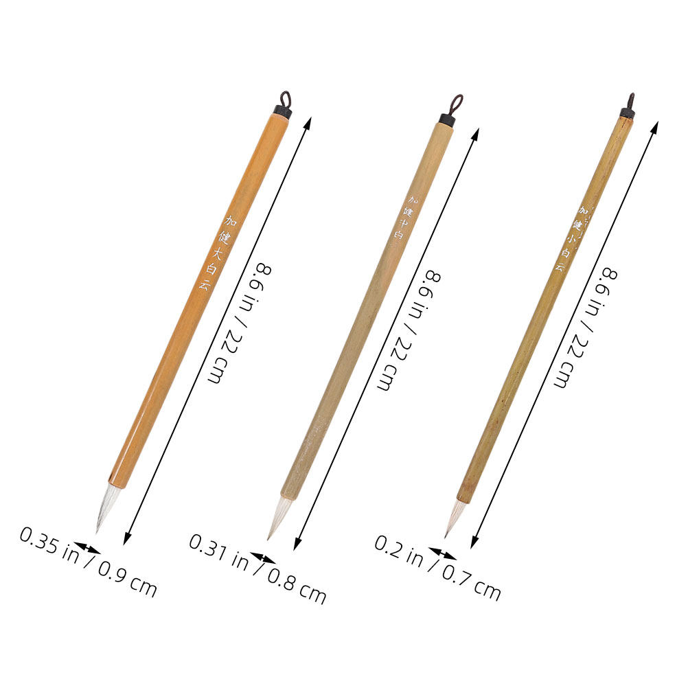 9本組竹製書道筆ペンセット、中国・日本書道初心者、学生向け、 - Watercolor Brush Pen のレビューと価格