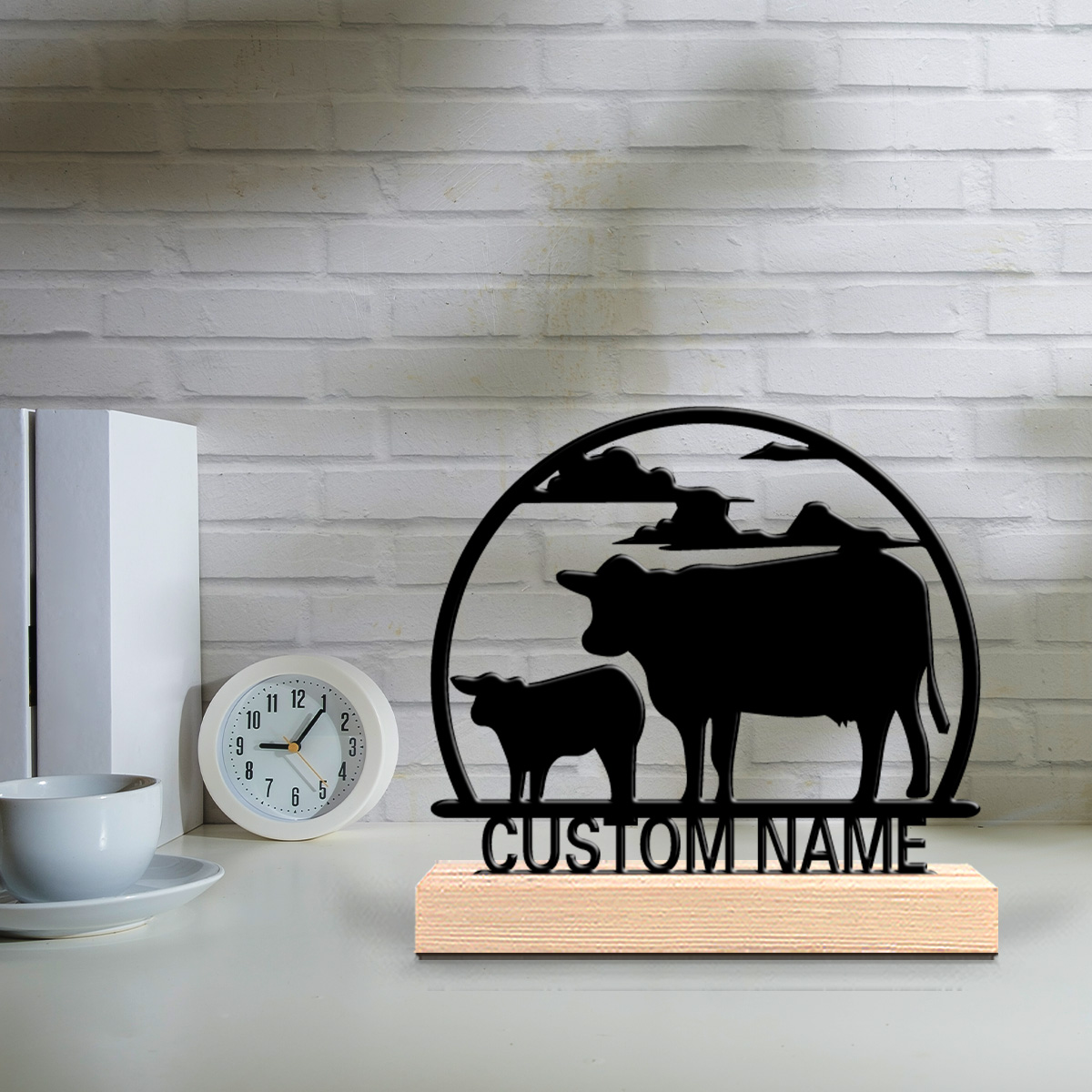 1個入り ファッションカウ カスタマイズ可能な名前入り金属像 - Art Craft Wood のレビューと価格