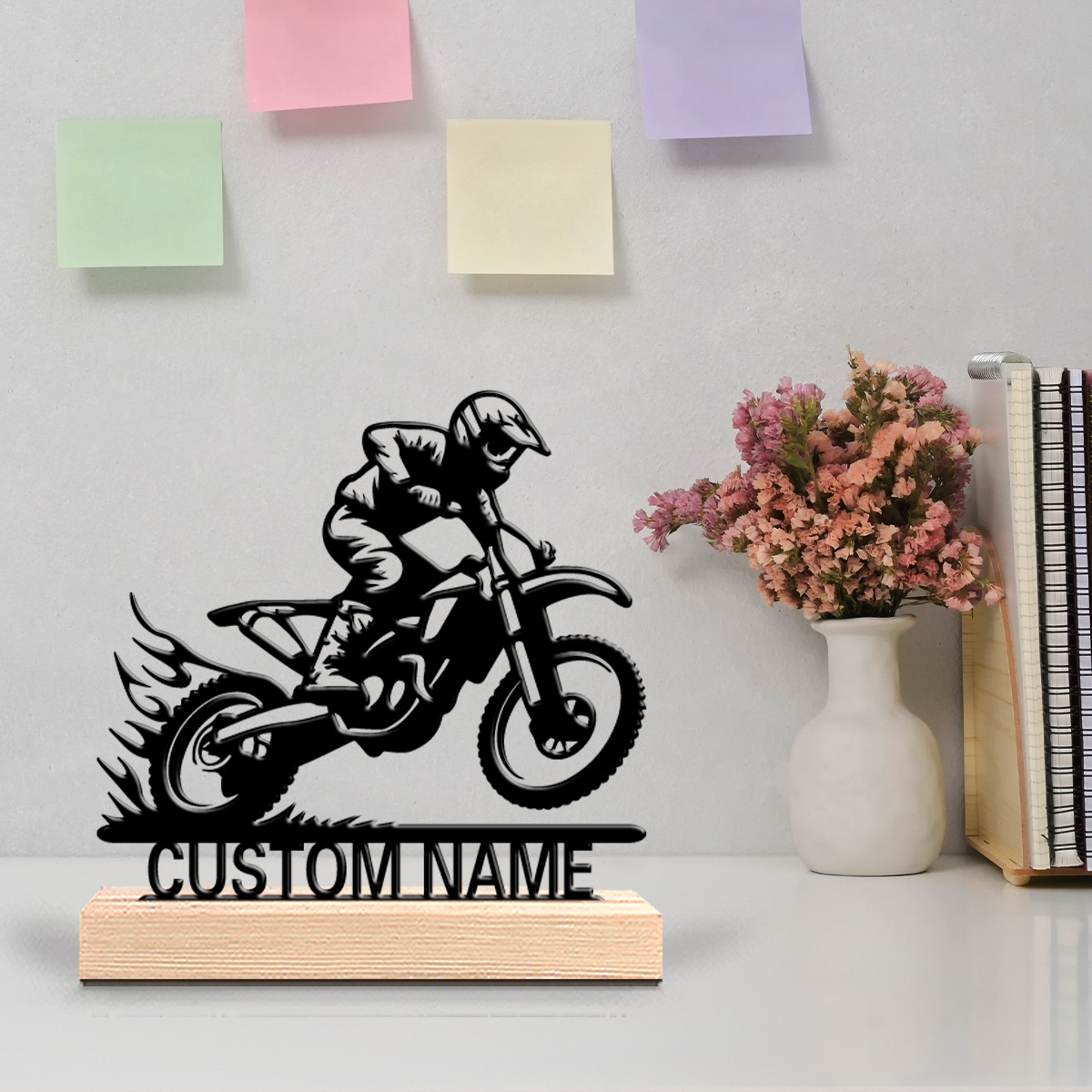1個入り シンプルなバイク乗りのカスタムネーム入りブリキ像  - Art Craft Simple のレビューと価格