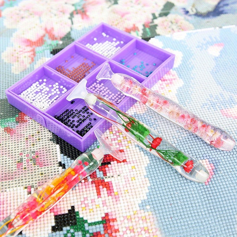1セットフラワーデザイン樹脂製5Dダイヤモンドペインティング - Art Craft Shop のレビューと価格